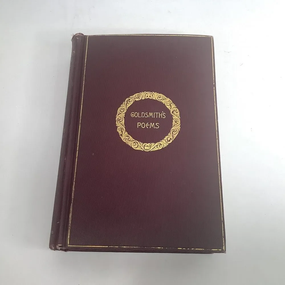 Poems Plays & Essays Goldsmith's Poetical Works T.Y. Crowell‎ New York Red HC
